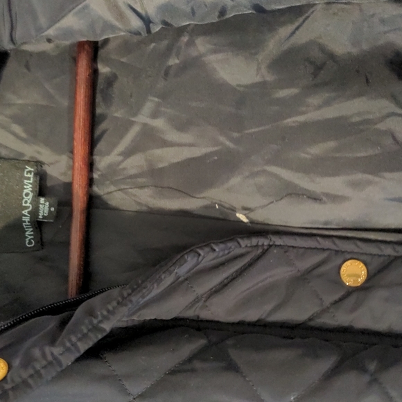 Cynthia Rowley Quilted Vest Blue Sz S - Picture 6 of 7